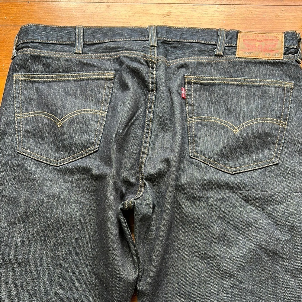 Relaxed Black Jeans with Center Seam